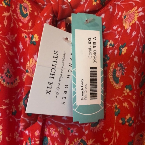 Stitch Fix French Grey Coral Ria Dress XXL - Picture 2 of 8